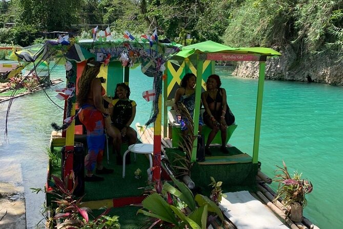 Bamboo Rafting and Horseback Riding on Beach in Ocho Rios - Stop Two: Bamboo Rafting on Calm River Water (plus limestone foot massage)