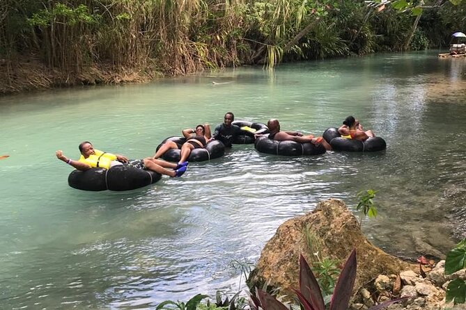Blue Hole Adventurous and Relaxing River Tubing water Activities in Ocho Rios - The White River ride: calmer fun with the current doing the work