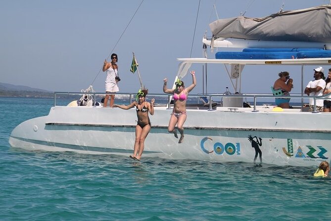 Dunn's River Falls Party Cruise, Blue Hole with Snorkeling, free beverages - Blue Hole extras: jumps, mud, and the reality of optional activities