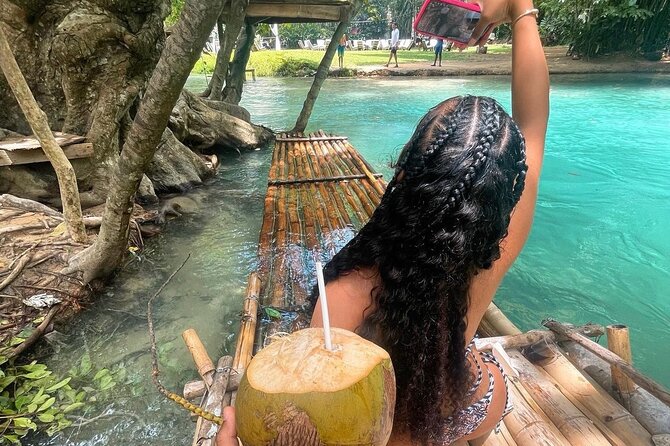 Dunns River Falls, Zipline, Bamboo Rafting, Horseback Ride Tour - Dunn’s River Falls climb and zipline over the waterfall