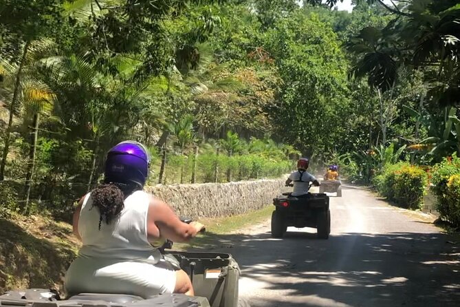 Exotic ATV and Bamboo Rafting or Tubing in Ocho Rios - ATV rain-forest ride: mud, views, and that rope swing moment