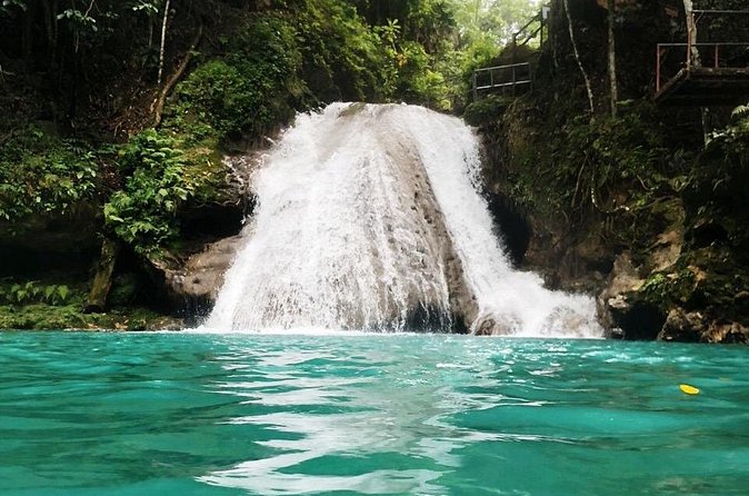 "Explore Scenic Tropical Waterfalls at Blue Hole" - Step-by-step at Blue Hole: falls, cave, clay, and your choice of energy