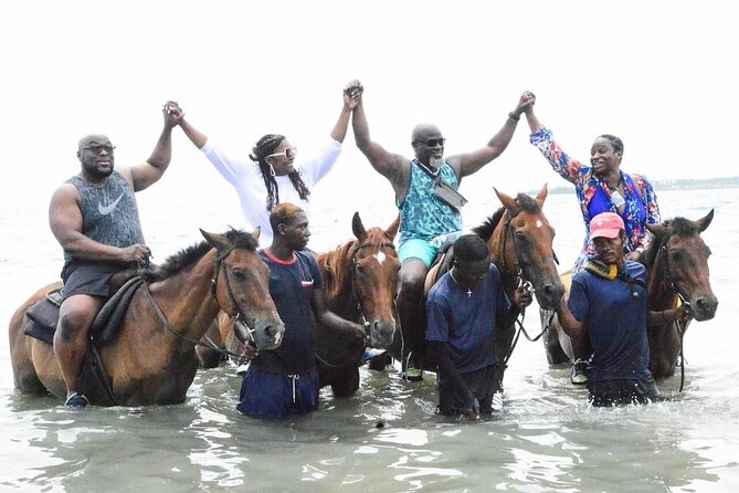 Horseback Riding in the ocean & Bamboo Rafting from Ocho Rios - Marvyn’s Paradise Tours pickup: air-conditioned comfort and commentary on the way