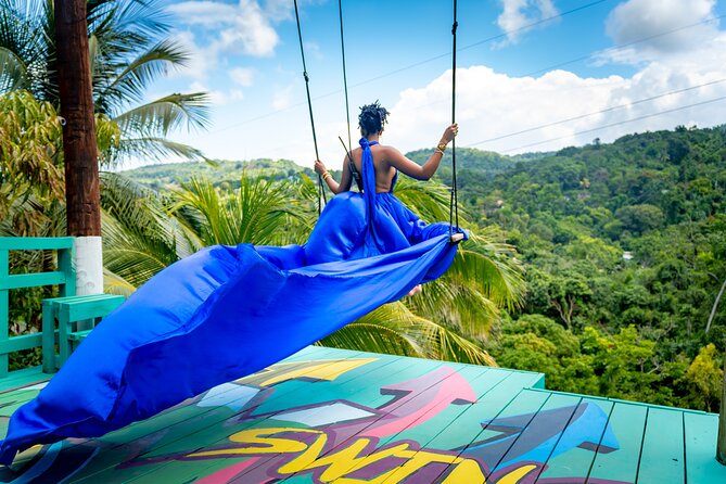 Jamaica Swing Drone Photoshoot with Dress Lunch and Transport - Key things you’ll notice right away