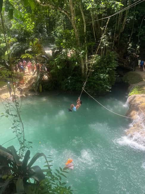 Ocho Rios : Blue Hole and Sightseeing Tour - Swimming, rope swings, caves, and optional cliff jumps
