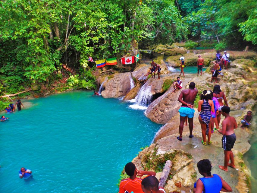 Ocho Rios: Blue Hole, Dunn’s River & Reggae Hill Guided Tour - Dunn’s River Falls: The Hand-Holding Climb and How to Approach It