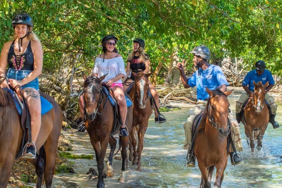 Ocho Rios: Horseback Riding in the Ocean and Bamboo Rafting - Beach relaxation and the option for food