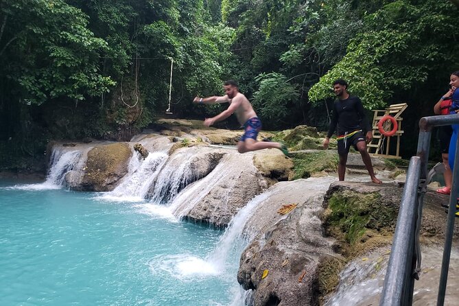 Private ATV, Horse Back Ride & Blue Hole Experience in Ocho Rios - Blue Hole Water Falls: Jumps, Swings, and Cooling Off Under the Fertility Cave