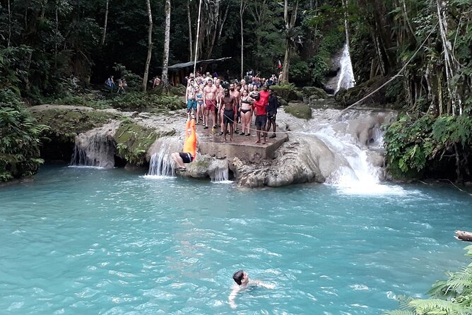 Private Blue Hole and River Tubing from Ocho Rios - Blue Hole in Ocho Rios: Rope Swing Fun Plus Real Exploration