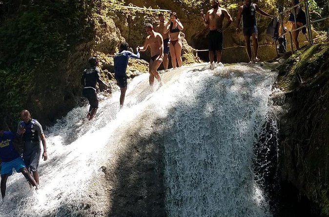 Shared Dunn's River Falls Snorkel Cruise with Music, Open Bar from Runaway Bay - On-Board Music, Beef Patty, Finger Food, and the Open Bar